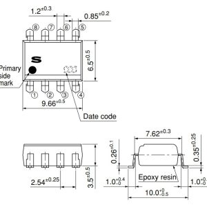 Kích thước Opto SOP8