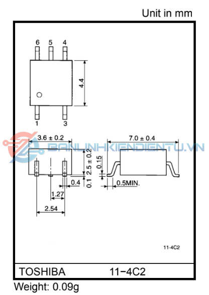Kích thước TLP112A