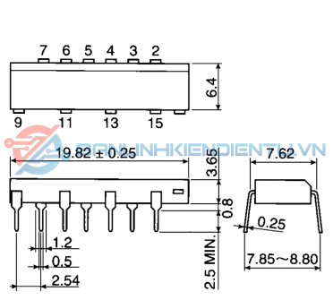 Kích thước TLP3526
