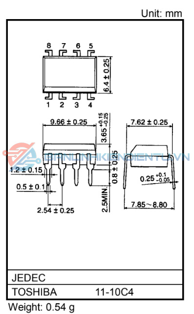 Kích thước TLP554