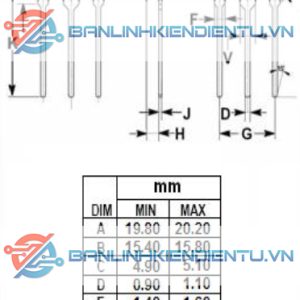 Kích thước của IRFP044