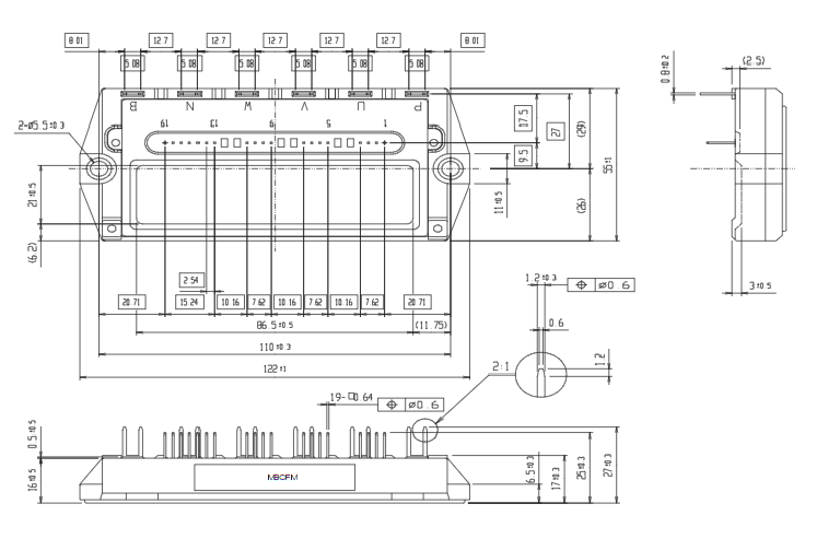 TKích Thước 6MBP50TEA060-50