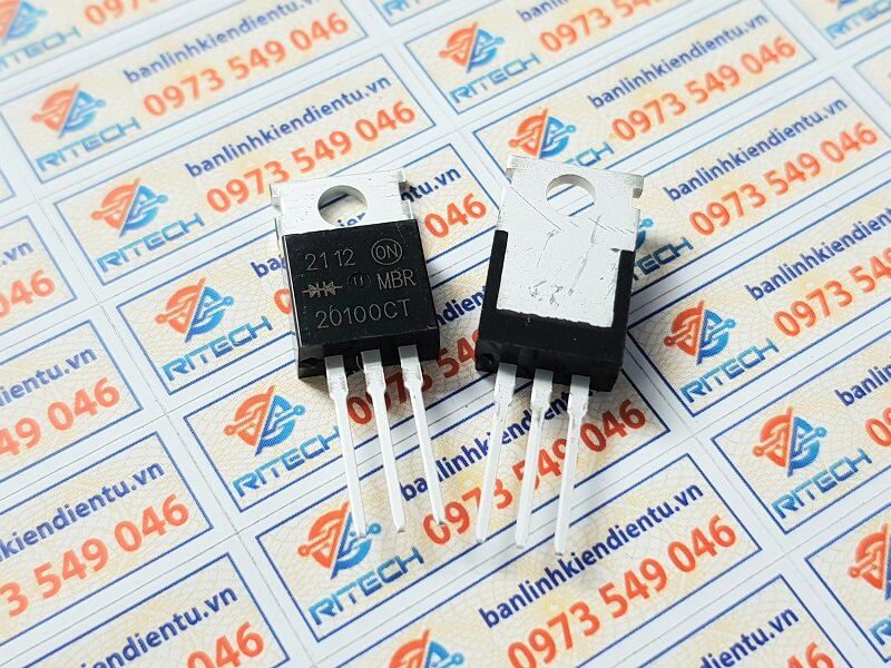 MBR20100CT, MBR20100CTG Diode 20A/100V TO-220 - Ảnh 9