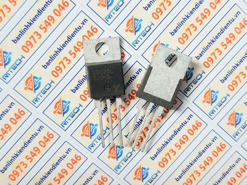 S6025L Thyristor 25A/600V TO-220 - Ảnh 2