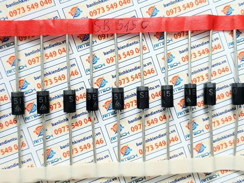 SR5150 SB5150 Diode Schottky Barrier Rectifiers 5A/150V DO-201AD - Ảnh 3