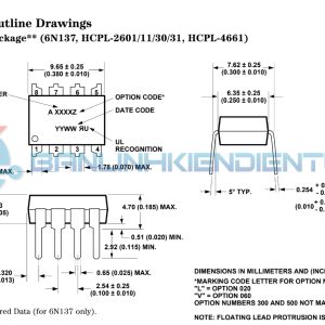 Sơ đồ chân A4661 dip8