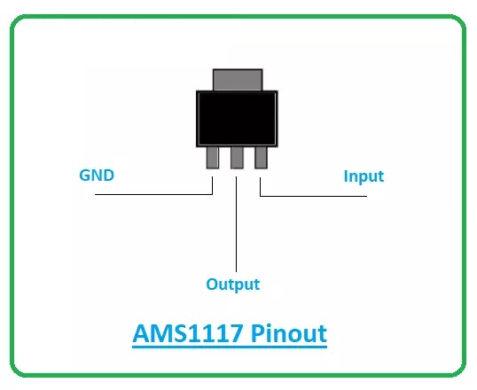Sơ đồ chân AMS1117