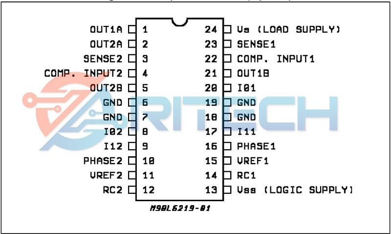 Sơ đồ chân IC L6219