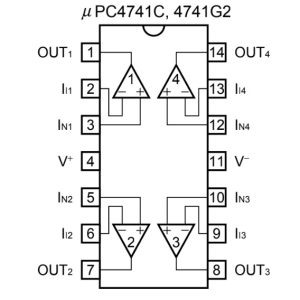Sơ đồ chân IC UPC4741C