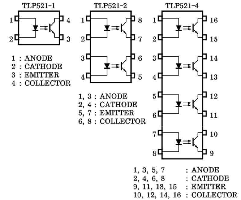 TLP521-4 TLP521-4GB TLP521 Opto SOP-16 - Ảnh 7