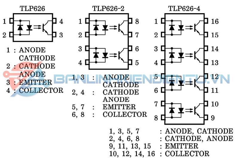 Sơ đồ chân TLP626
