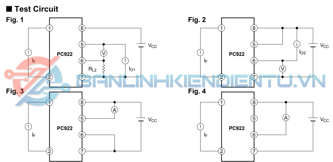 Sơ đồ kiểm tra mạch PC922