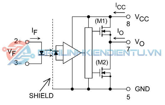 Sơ đồ mạch TLP358