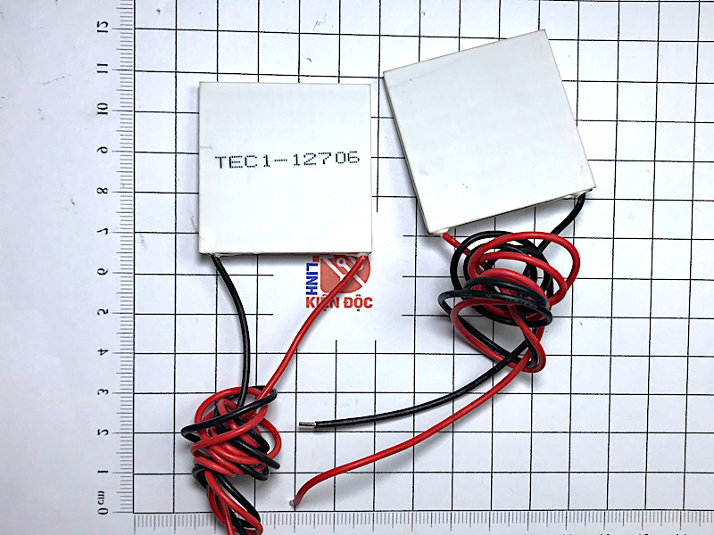 Sò nóng lạnh TEC1-12706 60W kích thước 40x40x3.8mm - Ảnh 3