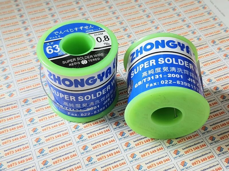 Thiếc hàn siêu bóng cuộn 500G 63% thiếc 0.8mm - Ảnh 2