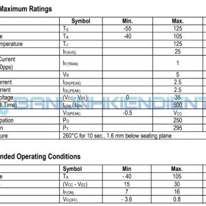 Thông số kĩ thuật HCPL341