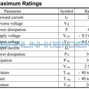 Thông số kĩ thuật PC417