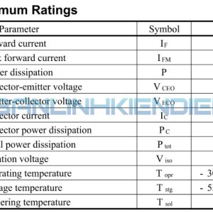 Thông số kĩ thuật PC814