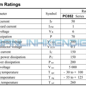 Thông số kĩ thuật PC853