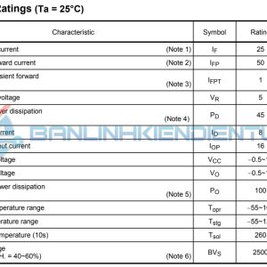 Thông số kĩ thuật TLp550