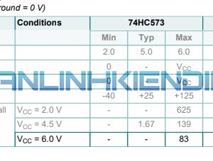 Thông số kĩ thuật cơ bản HC573A