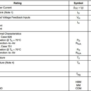 Thông số kỹ thuật IC MC34262P