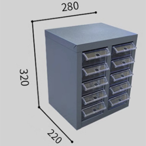 Tủ 10 ngăn không cánh trong suốt
