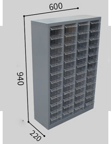 Tủ 48 ngăn không cánh trong suốt