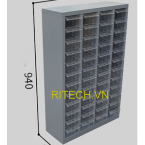Tủ 48 ngăn trong suốt không cánh