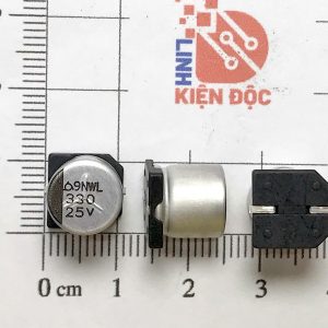 Tụ nhôm 330uF 25V kích thước 8×10.2mm