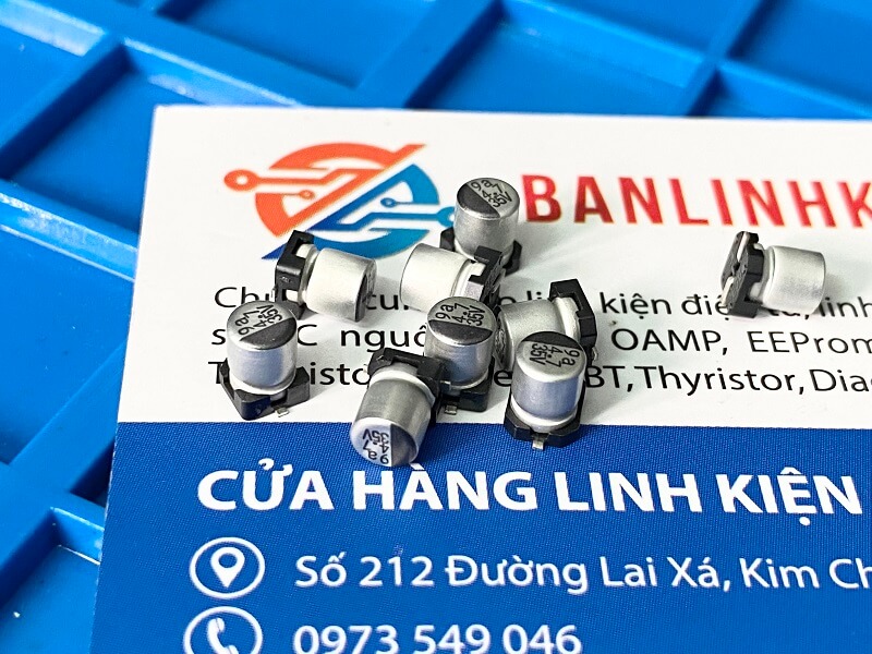 Tụ nhôm 4.7uF 35V kích thước 4×5.4mm