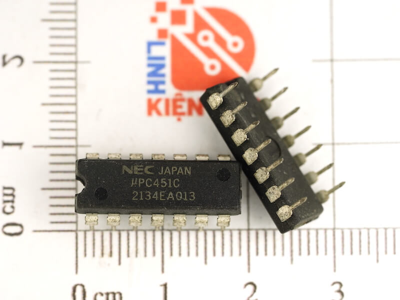 UPC451C C451C IC thuật toán DIP-14 - Ảnh 4