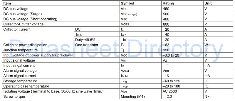 6MBP20JB060-03 IGBT Fuji 20A 600V - Ảnh 4