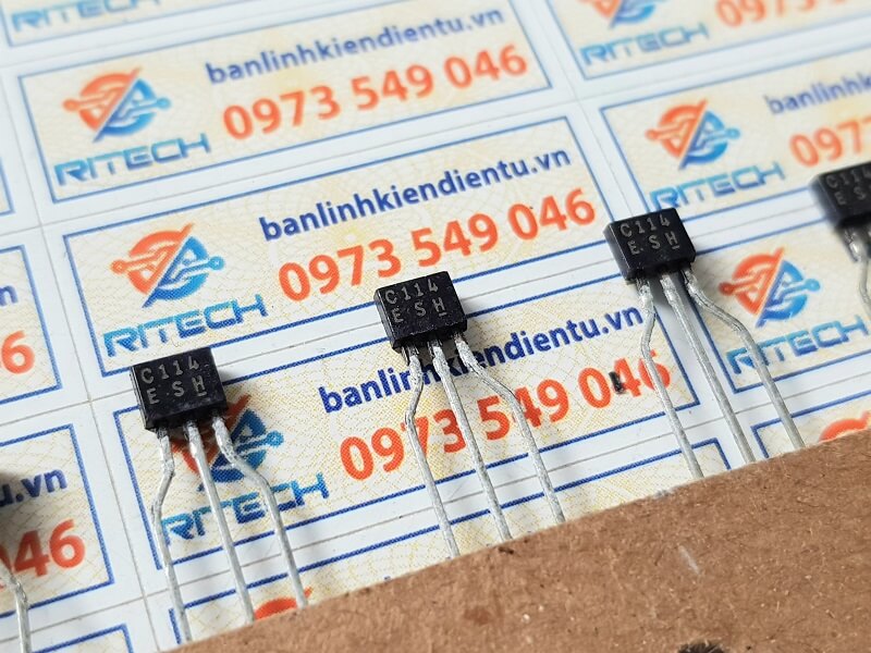2SC114 , C114 transistor NPN 0,2A 50V TO-92 ( chính hãng ) - Linh Kiện Độc