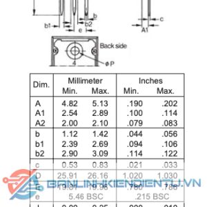 kích thước của IXFK160N30T