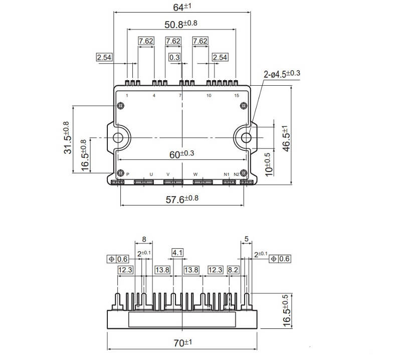 6MBP20JB060-03 IGBT Fuji 20A 600V - Ảnh 5