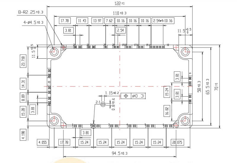 7MBR100SD060-50 Module IGBT Fuji 100A 600V (Tháo máy) - Ảnh 6