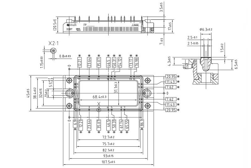 FP50R12KT4 IGBT infineon 50A 1200V mới - Ảnh 5