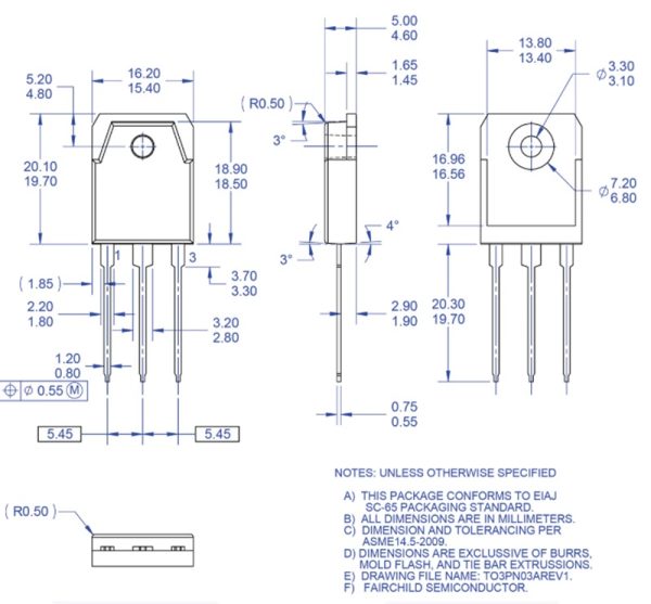 24N60, FQA24N60 N MOSFET 24A 600V (Hàng tháo máy) - Linh Kiện Độc
