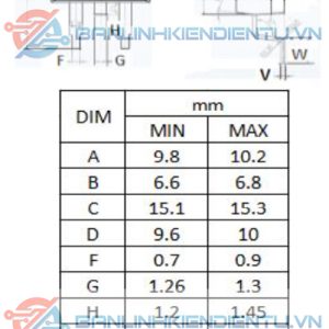 kích thước IPB100N10S3-05