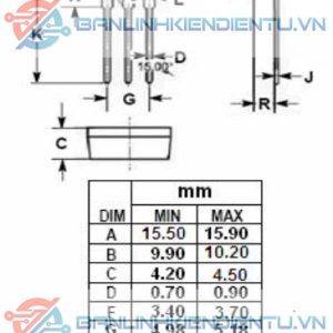 kích thước IRFB38N20D