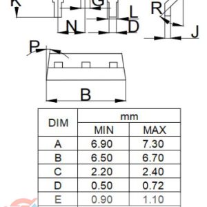 kích thước MDD5N40