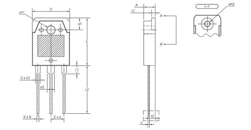 TGAN40N120FDR 40N120 40N120FDR 40N120F2DW IGBT 40A 1200V TO-3PN - Ảnh 3