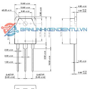 kích thước của FQA24N50