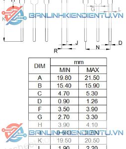 kích thước của IXFH26N50
