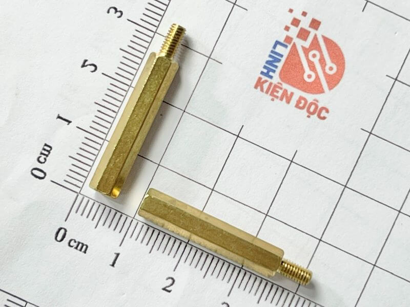 Cọc đồng Đực cái M3 25mm M3X25+6 - Ảnh 2