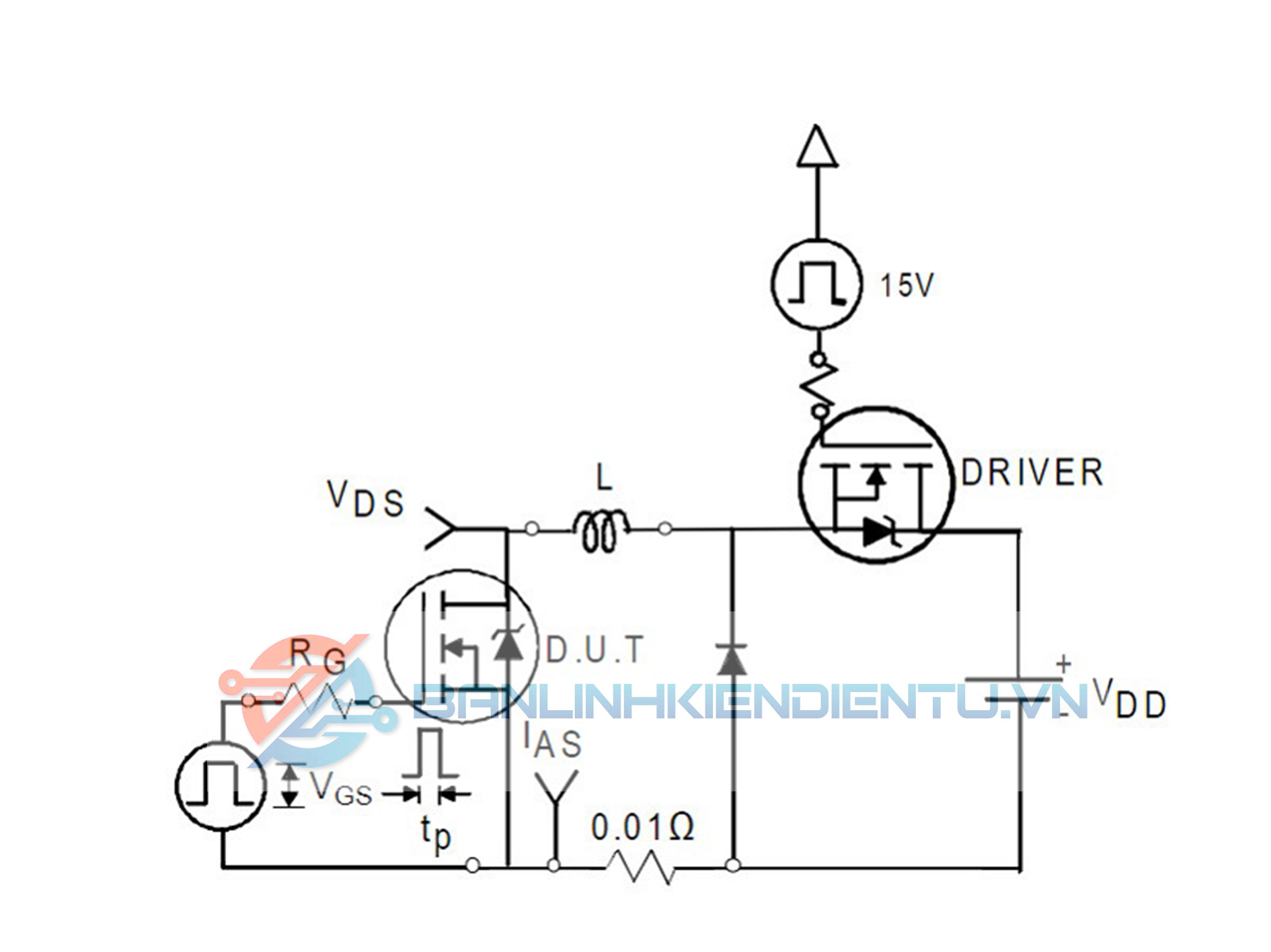 mạch thử nghiệm cảm ứng không kẹp IRFB4710