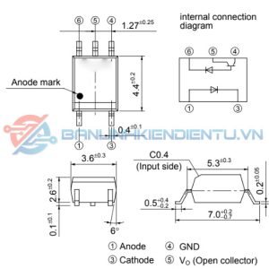 Kích thước HCPL- M75HV