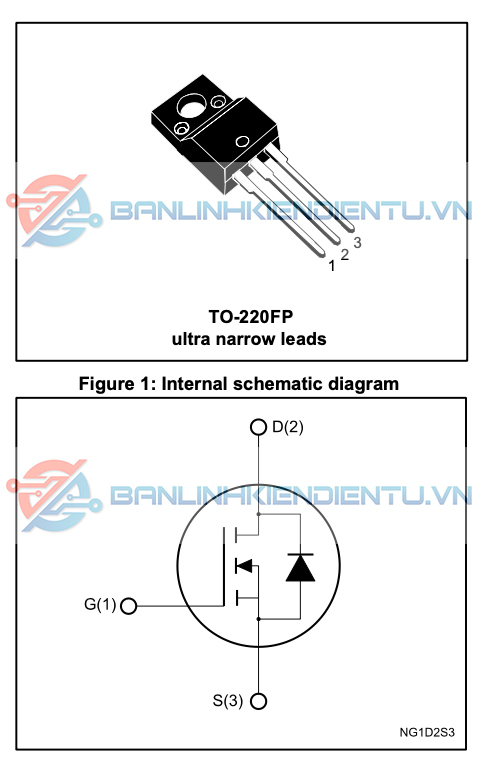 sơ đồ chân 15NM65N