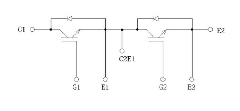 2MBI200UR-120 IGBT 200A 1200V Tháo máy - Ảnh 3